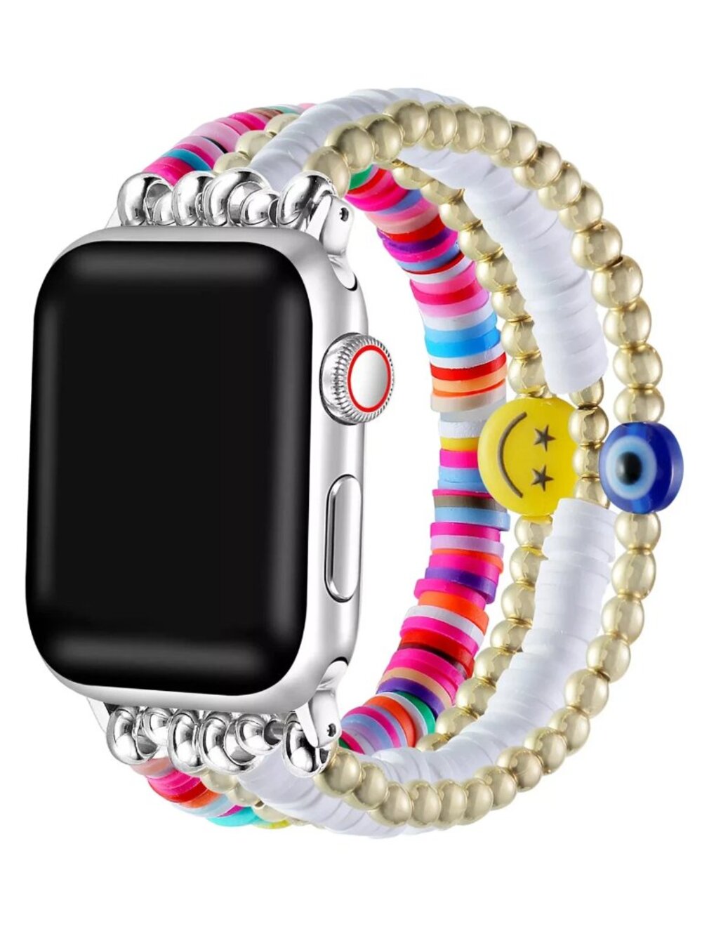 Posh Tech Bestie Rainbow Beaded Apple Watch Band 42mm